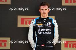 Third placed Christian Lundgaard (DEN) ART on the podium. 17.07.2021. FIA Formula 2 Championship, Rd 4, Sprint Race 1, Silverstone, England, Saturday.