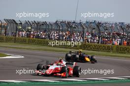 Oscar Piastri (AUS) PREMA Racing. 17.07.2021. FIA Formula 2 Championship, Rd 4, Sprint Race 2, Silverstone, England, Saturday.