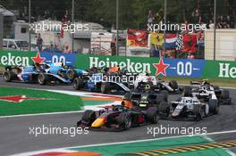Juri Vips (EST) Hitech. 11.09.2021. Formula 2 Championship, Rd 5, Sprint Race 1, Monza, Italy, Saturday.