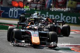 Juri Vips (EST) Hitech. 11.09.2021. Formula 2 Championship, Rd 5, Sprint Race 2, Monza, Italy, Saturday.