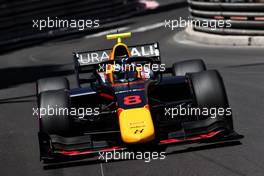 Juri Vips (EST) Hitech. 20.05.2021. FIA Formula 2 Championship, Rd 2, Monte Carlo, Monaco, Thursday.