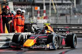 Juri Vips (EST) Hitech. 22.05.2021. FIA Formula 2 Championship, Rd 2, Sprint Race 2, Monte Carlo, Monaco, Saturday.