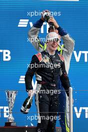 Race winner Dan Ticktum (GBR) Carlin celebrates on the podium. 25.09.2021. FIA Formula 2 Championship, Rd 6, Sprint Race 1, Sochi, Russia, Saturday.