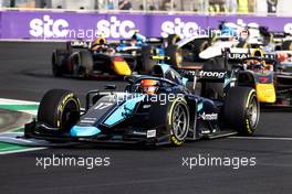 Marcus Armstrong (NZL) Dams. 04.12.2021. FIA Formula 2 Championship, Rd 7, Sprint Race 1, Jeddah, Saudi Arabia, Saturday.