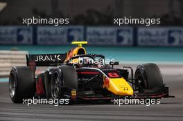 Juri Vips (EST) Hitech. 10.12.2021. Formula 2 Championship, Rd 8, Yas Marina Circuit, Abu Dhabi, UAE, Friday.