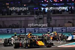 Liam Lawson (NZL) Hitech. 11.12.2021. Formula 2 Championship, Rd 8, Yas Marina Circuit, Abu Dhabi, UAE, Sprint Race 2, Saturday.