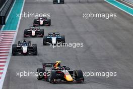 Juri Vips (EST) Hitech. 12.12.2021. Formula 2 Championship, Rd 8, Yas Marina Circuit, Abu Dhabi, UAE, Feature Race, Sunday.