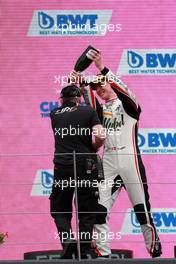 Race winner Frederik Vesti (DEN) ART celebrates on the podium. 04.07.2021. FIA Formula 3 Championship, Rd 3, Race 3, Spielberg, Austria, Sunday.