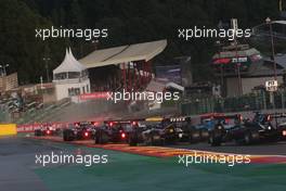 The start of the race. 28.08.2021. Formula 3 Championship, Rd 5, Race 2, Spa-Francorchamps, Belgium, Saturday.