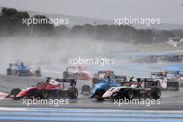Jack Doohan (AUS) Hitech and Alexander Smolyar (RUS) ART. 20.06.2021. FIA Formula 3 Championship, Rd 2, Feature Race, Paul Ricard, France, Sunday.