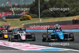 Victor Martins (FRA) MP Motorsport takes the lead from Alexander Smolyar (RUS) ART. 19.06.2021. FIA Formula 3 Championship, Rd 2, Sprint Race 1, Paul Ricard, France, Saturday.