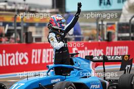 Victor Martins (FRA) MP Motorsport celebrates his third position in parc ferme. 19.06.2021. FIA Formula 3 Championship, Rd 2, Sprint Race 2, Paul Ricard, France, Saturday.