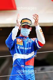 Race winner Alexander Smolyar (RUS) ART celebrates on the podium. 19.06.2021. FIA Formula 3 Championship, Rd 2, Sprint Race 1, Paul Ricard, France, Saturday.
