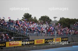 Circuit atmosphere - fans in the grandstand. 20.06.2021. FIA Formula 3 Championship, Rd 2, Feature Race, Paul Ricard, France, Sunday.