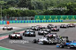 The start of the race. 31.07.2021. FIA Formula 3 Championship, Rd 4, Race 1, Budapest, Hungary, Saturday.
