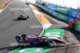 David Schumacher (GER) Hitech crashes out at turn 3. 05.09.2021. Formula 3 Championship, Rd 6, Race 3, Zandvoort, Netherlands, Sunday.