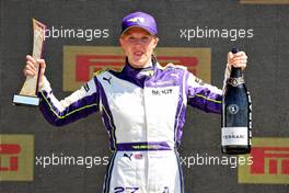 Race winner Alice Powell (GBR) Racing X celebrates on the podium. 17.07.2021. W Series, Rd 3, Silverstone, England, Race Day.