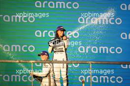 Race winner Jamie Chadwick (GBR) Veloce Racing celebrates on the podium. 23.10.2021. W Series, Rd 7, Austin, Texas, USA, Race 1 Day.