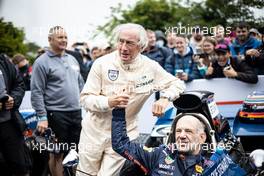 Sir Jackie Stweart with Adrian Newey (GBR) Red Bull Racing Chief Technical Officer.  09-11.07.2021 Goodwood Festival of Speed, Goodwood, England