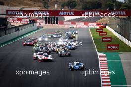 Andre Negrao (BRA) / Nicolas Lapierre (FRA) / Mathieu Vaxiviere (FRA) #36 Alpine Elf Matmut, Alpine A480 - Gibson leads at the start of the race. 13.06.2021. FIA World Endurance Championship, Rd 2, Portimao, Portugal.