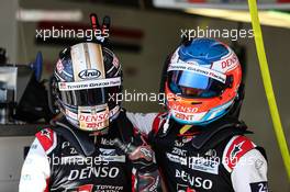 (L to R): Kamui Kobayashi (JPN) Toyota Gazoo Racing and Jose Maria Lopez (ARG) Toyota Gazoo Racing. 11.06.2021. FIA World Endurance Championship, Rd 2, Portimao, Portugal.