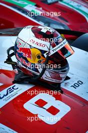 The helmet of Sebastien Buemi (SUI) #08 Toyota Racing, Toyota GR010, Hybrid. 13.06.2021. FIA World Endurance Championship, Rd 2, Portimao, Portugal.