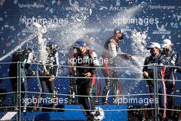 Race winner Kamui Kobayashi (JPN) #07 Toyota Gazoo Racing, celebrates on the podium. 18.07.2021. FIA World Endurance Championship, Rd 3, Monza, Italy.