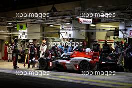Sebastien Buemi (SUI) / Kazuki Nakajima (JPN) / Brendon Hartley (NZL) #08 Toyota Racing, Toyota GR010, Hybrid makes a pit stop. 21.08.2021. FIA World Endurance Championship, Le Mans 24 Hour Race, Le Mans, France, Saturday.