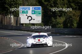 Richard Lietz (AUT) / Gianmaria Bruni (ITA) / Frederic Makowiecki (FRA) #91 Porsche GT Team, Porsche 911 RSR - 19. 15.08.2021. FIA World Endurance Championship, Le Mans Test Day, Le Mans, France, Sunday.