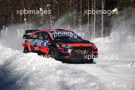 2, Oliver Solberg, Sebastian Marshall, Hyundai 2C Competition, Hyundai i20 Coupe WRC.  26-28.02.2021. FIA World Rally Championship, Rd 2, Arctic  Rally Finland, Rovaniemi.