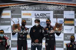 1st place 8, Ott Tanak, Martin Jarveoja, Hyundai Shell Mobis WRT, Hyundai i20 Coupe WRC.  26-28.02.2021. FIA World Rally Championship, Rd 2, Arctic  Rally Finland, Rovaniemi.
