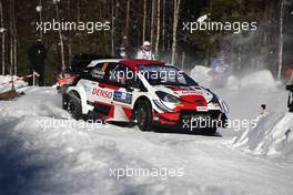 18, Takamoto Katsuta, Daniel Barritt, Toyota Gazoo Racing WRT, Toyota Yaris WRC.  26-28.02.2021. FIA World Rally Championship, Rd 2, Arctic  Rally Finland, Rovaniemi.