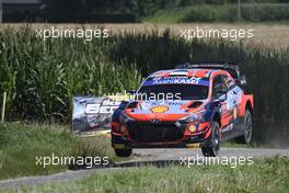 8, Ott Tanak, Martin Jarveoja, Hyundai Shell Mobis WRT, Hyundai i20 Coupe WRC.  13-15.08.2021. FIA World Rally Championship Rd 8, Rally Belgium, Ypres, Belgium.
