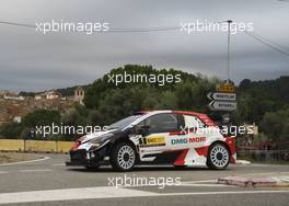 1, Sebastien Ogier, Julien Ingrassia, Toyota Gazoo Racing WRT, Toyota Yaris WRC.  14-17.10.2021. FIA World Rally Championship, Rd 11, Rally Espana, Costa Dorada, Spain