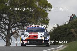 18, Takamoto Katsuta, Daniel Barritt, Toyota Gazoo Racing WRT, Toyota Yaris WRC.  14-17.10.2021. FIA World Rally Championship, Rd 11, Rally Espana, Costa Dorada, Spain