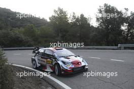 1, Sebastien Ogier, Julien Ingrassia, Toyota Gazoo Racing WRT, Toyota Yaris WRC.  14-16.10.2021. FIA World Rally Championship, Rd 11, Rally Espana, Costa Dorada, Spain