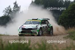 20, Andreas Mikkelsen, Ola Floene, Toksport WRT, Skoda Fabia R5 Evo.  15-18.07.2021. FIA World Rally Championship Rd 7, Rally Estonia, Tartu, Estonia.