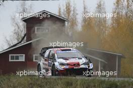 1, Sebastien Ogier, Julien Ingrassia, Toyota Gazoo Racing WRT, Toyota Yaris WRC.  01-03.10.2021. FIA World Rally Championship, Rd 10, Rally Finland, Jyvaskyla