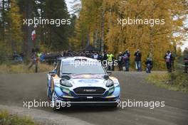 16, Adrien Fourmaux, Renaud Jamoul, M-Sport Ford WRC, Ford Fiesta WRC.  01-03.10.2021. FIA World Rally Championship, Rd 10, Rally Finland, Jyvaskyla