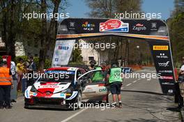 1, Sebastien Ogier, Julien Ingrassia, Toyota Gazoo Racing WRT, Toyota Yaris WRC.  22-25.04.2021. FIA World Rally Championship, Rd 3, Arctic  Rally Croatia, Zagreb.