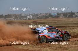 Oliver Solberg (SWE) / Aaron Johnston (IRE) - Hyundai 2C Competition, Hyundai i20 Coupe WRC. 23-27.06.2021. FIA World Rally Championship, Rd 6, Safari Rally Kenya, Nairobi, Kenya.