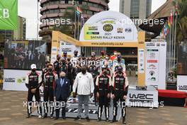 The drivers group photograph. 23-27.06.2021. FIA World Rally Championship, Rd 6, Safari Rally Kenya, Nairobi, Kenya.