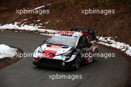1, Sebastien Ogier, Julien Ingrassia, Toyota Gazoo Racing WRT, Toyota Yaris WRC. 21-24.01.2021. FIA World Rally Championship, Rd 1, Rally Monte Carlo, Monaco, Monte-Carlo.