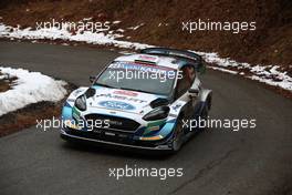 44, Gus Greensmith, Elliott Edmondson, M-Sport Ford WRT, Ford Fiesta WRC.  21-24.01.2021. FIA World Rally Championship, Rd 1, Rally Monte Carlo, Monaco, Monte-Carlo.