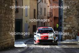 69, Kalle Rovanpera, Jonne Halttunen, Toyota Gazoo Racing WRT, Toyota Yaris WRC.  21-24.01.2021. FIA World Rally Championship, Rd 1, Rally Monte Carlo, Monaco, Monte-Carlo.