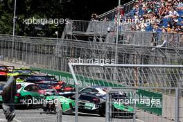 Crash beim DTM-Lauf auf dem Norisring. Copyright Thomas Pakusch