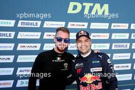 Mirko Bortolotti (ITA) (Grasser Racing Team - Lamborghini Huracan) und Felipe Fraga (BRA) (Red Bull AlphaTauri AF Corse - Ferrari 488)  03.07.2022, DTM Round 4, Norisring, Germany, Sunday