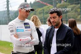 Nico Müller (CH) (Team Rosberg  Audi R8)  und Mike Rockenfeller (GER) (ehemaliger Rennfahrer) 11.09.2022, DTM Round 6, Spa-Francorchamps, Belgium, Sunday