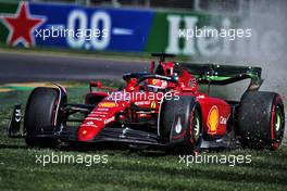 Charles Leclerc (MON) Ferrari F1-75 runs wide in the first practice session. 08.04.2022. Formula 1 World Championship, Rd 3, Australian Grand Prix, Albert Park, Melbourne, Australia, Practice Day.