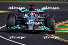 George Russell (GBR) Mercedes AMG F1 W13. 08.04.2022. Formula 1 World Championship, Rd 3, Australian Grand Prix, Albert Park, Melbourne, Australia, Practice Day.